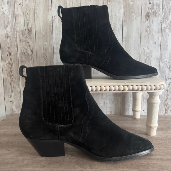 Ash Women’s Suede Leather Western Boots Size 8 - Picture 1 of 6